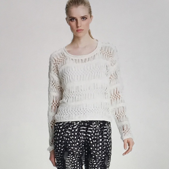 Cut25 open macrame pullover sweater S - Picture 4 of 16